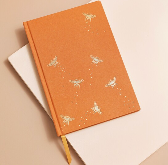 Burnt Orange Bee Notebook