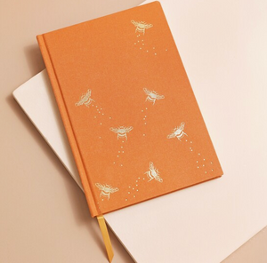 Burnt Orange Bee Notebook