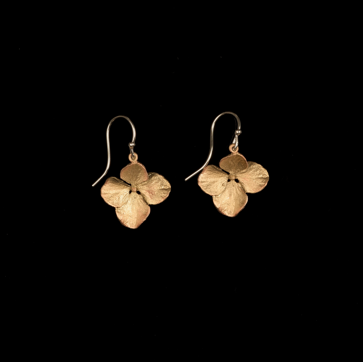 Boucles d'oreilles Pétales d'Hortensia Michael Michaud
