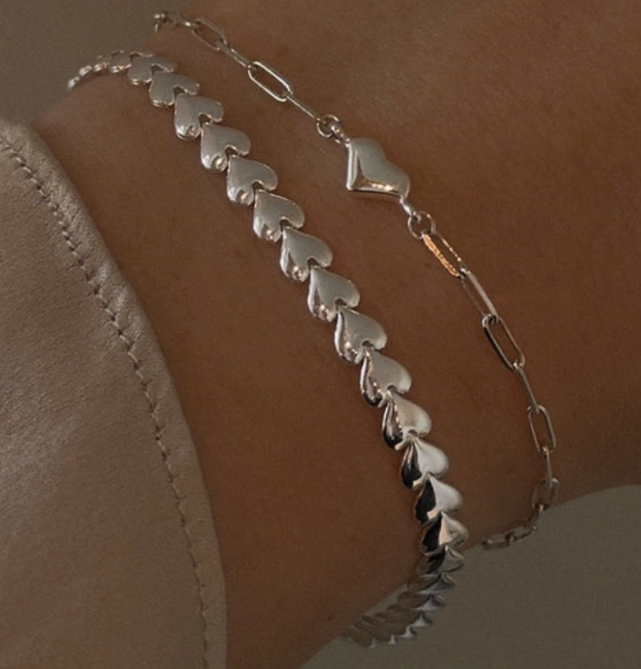 Leah Alexandra Herringheart Bracelet chaîne en argent