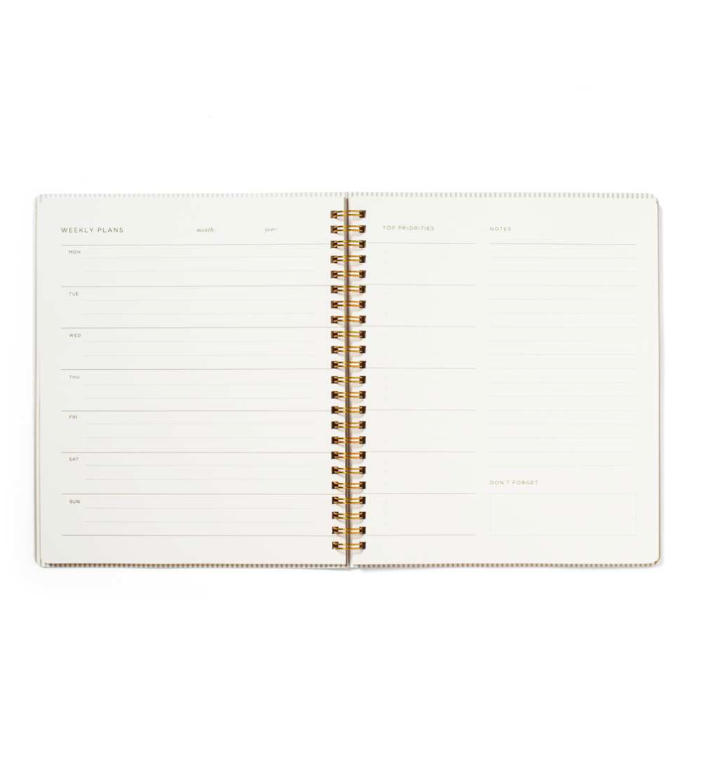 Fringe Studio - Organisateur hebdomadaire - Rouge tomate