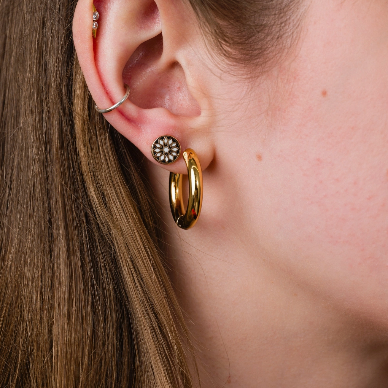 Clous d'oreille courtepointe de grange Larissa Loden