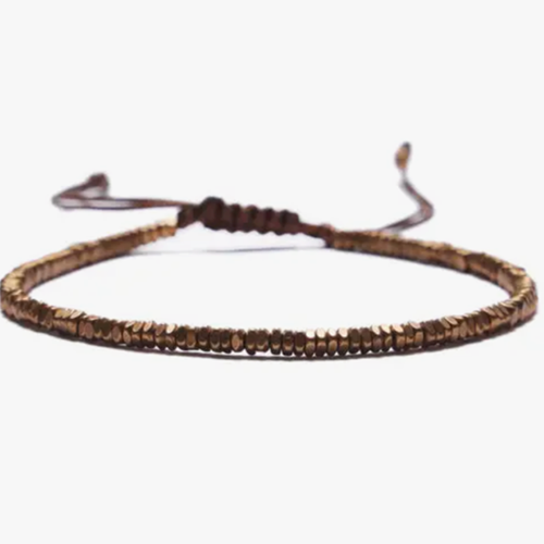 Men's Mini Beads Brass Bracelet