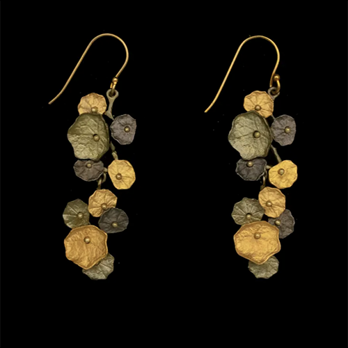 Boucles d'oreilles longues capucine Michael Michaud