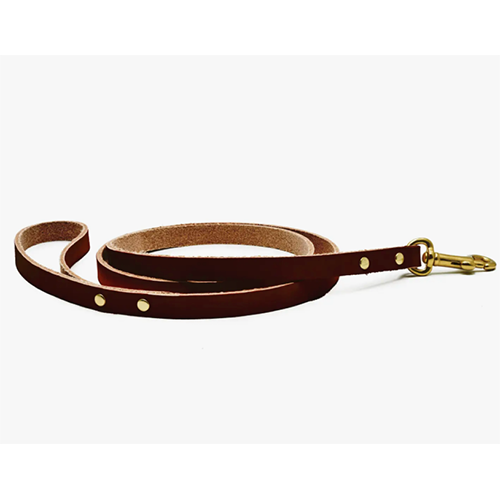 Eastwood Leash Small Dark Brown Leather