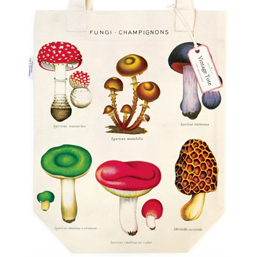 Cavallini Tote Bag Mushrooms