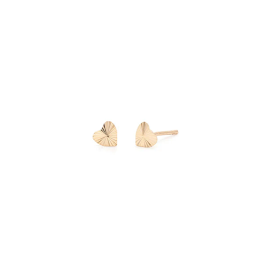 Boucles d'oreilles en forme de cœur rayonnant Leah Alexandra