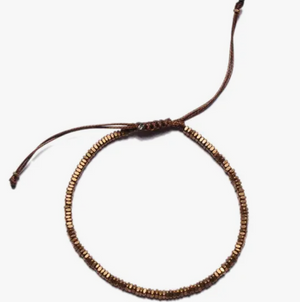 Men's Mini Beads Brass Bracelet