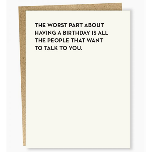 Worst Part Card