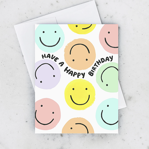 Smiley Birthday Card