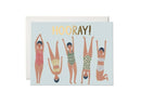 Swimmers Hooray! Card
