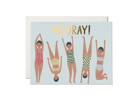 Swimmers Hooray! Card