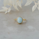 Glee Ida Ring Gold/Amazonite