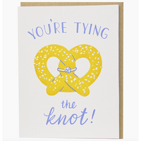Pretzel Engagement Card
