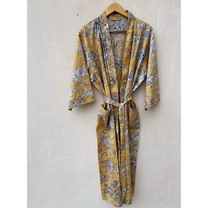 Kimono en Toile de Moutarde