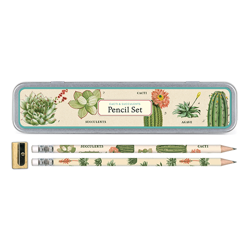 Cavallini Pencil Set Cacti & Succulents