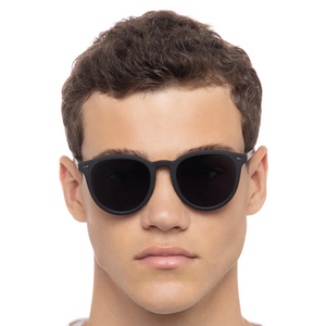 Le Specs Fire Starter Black Rubber Sunglasses