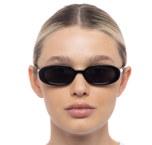 Le Specs Outta Love Black Sunglasses