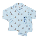 The Cat's Pajamas Queen Bee Luxe Pima Pajama Blue