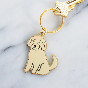 Golden Doodle Keychain