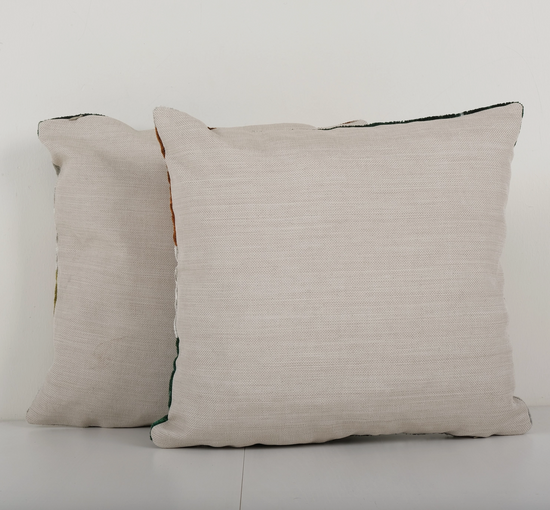 Coussin en soie velours Ikat Tigre