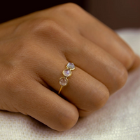 Sophie Deschamps Bague Kali Saphir Bleu