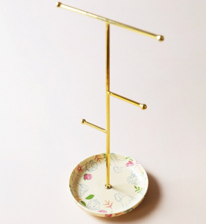 Floral Figures Jewelry Stand