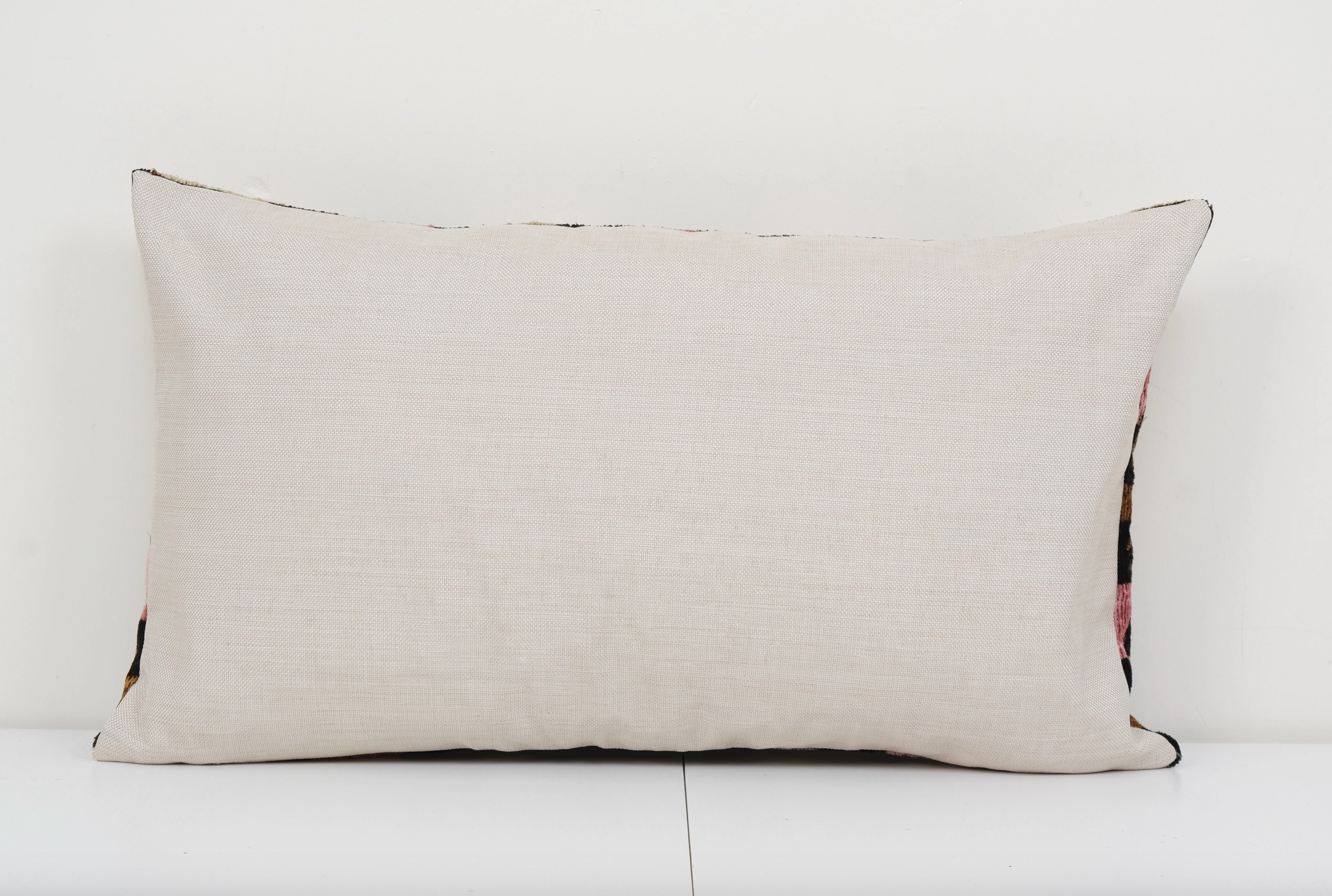 16x 22 Coussin Ikat en Velours de Soie
