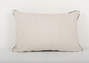 Coussin en velours ikat en soie verte 15x22