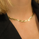 Collier en chevron tressé Leah Alexandra
