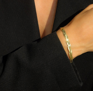 Leah Alexandra Braided Herringbone Bracelet