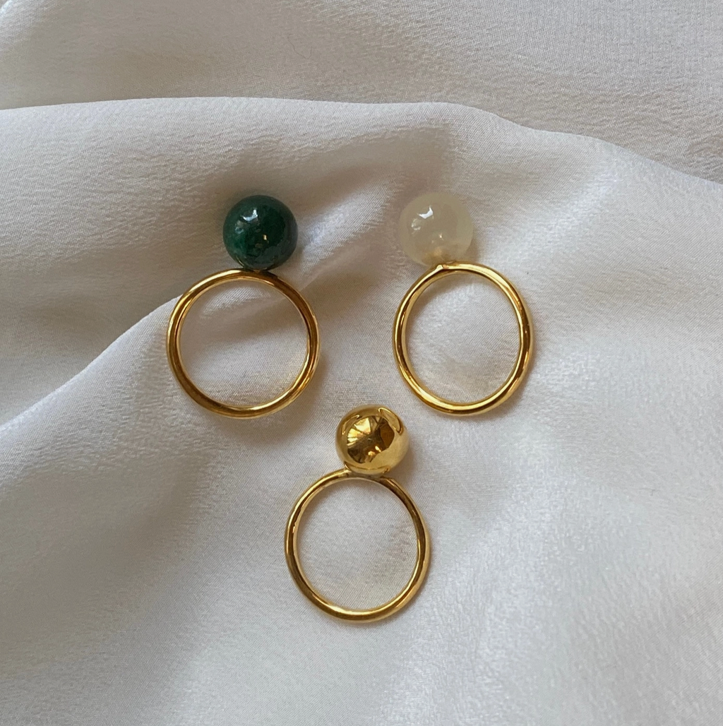 Sophie Deschamps La Lyonnaise Gold Plated Ring