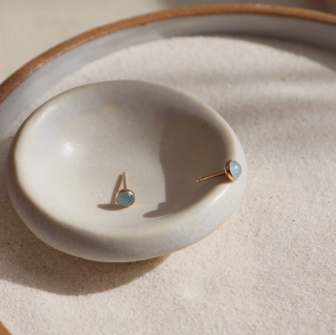 Boucles d'oreilles en aigue-marine Token