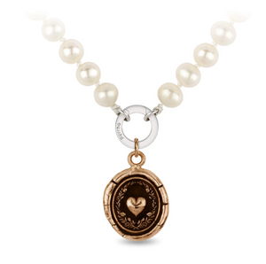 Pyrrha Self Love Knotted Freshwater Pearl Necklace