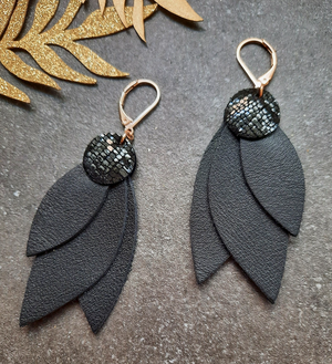 Celeste Noir Earrings Matte