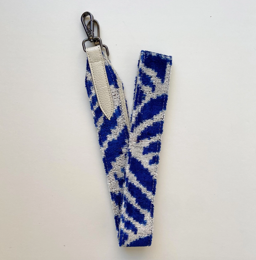 Blue Palm Strap With Leather