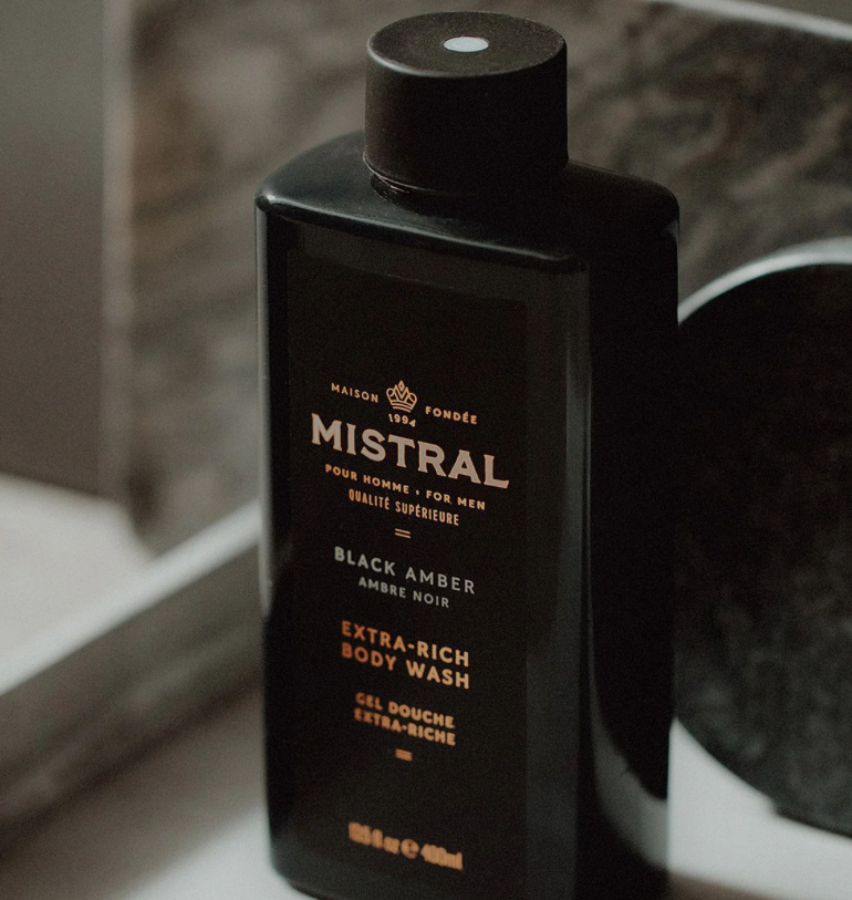 Mistral Black Amber Body Wash