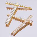 Kitsch Metal Rhinestone Assorted Bobby Pins 4 pc Gold