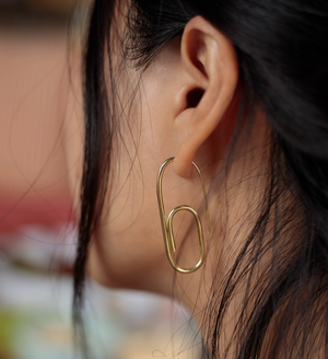 Meyelo Paperclip Earrings