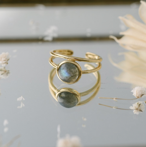 Glee Sophia Ring Labradorite