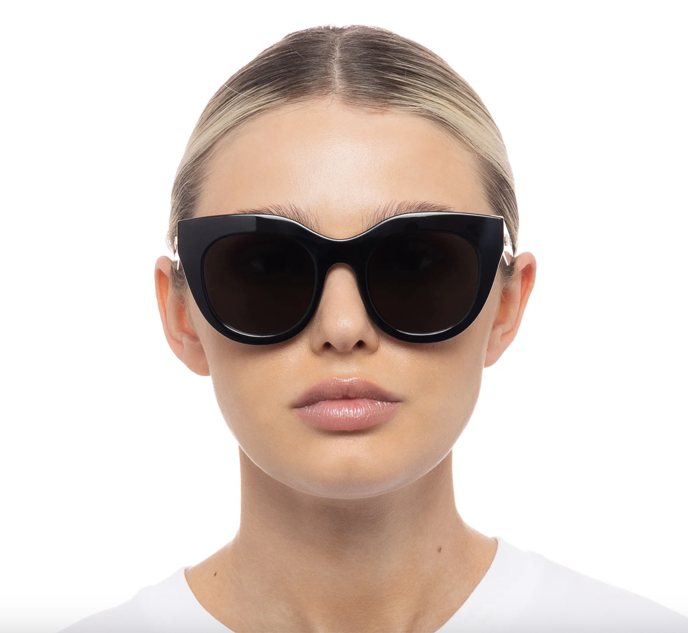 Le Specs Air Heart Black Gold