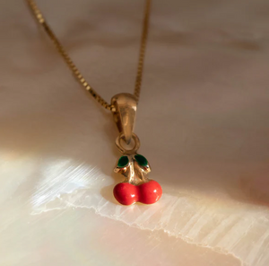 Leah Alexandra Cherry Necklace