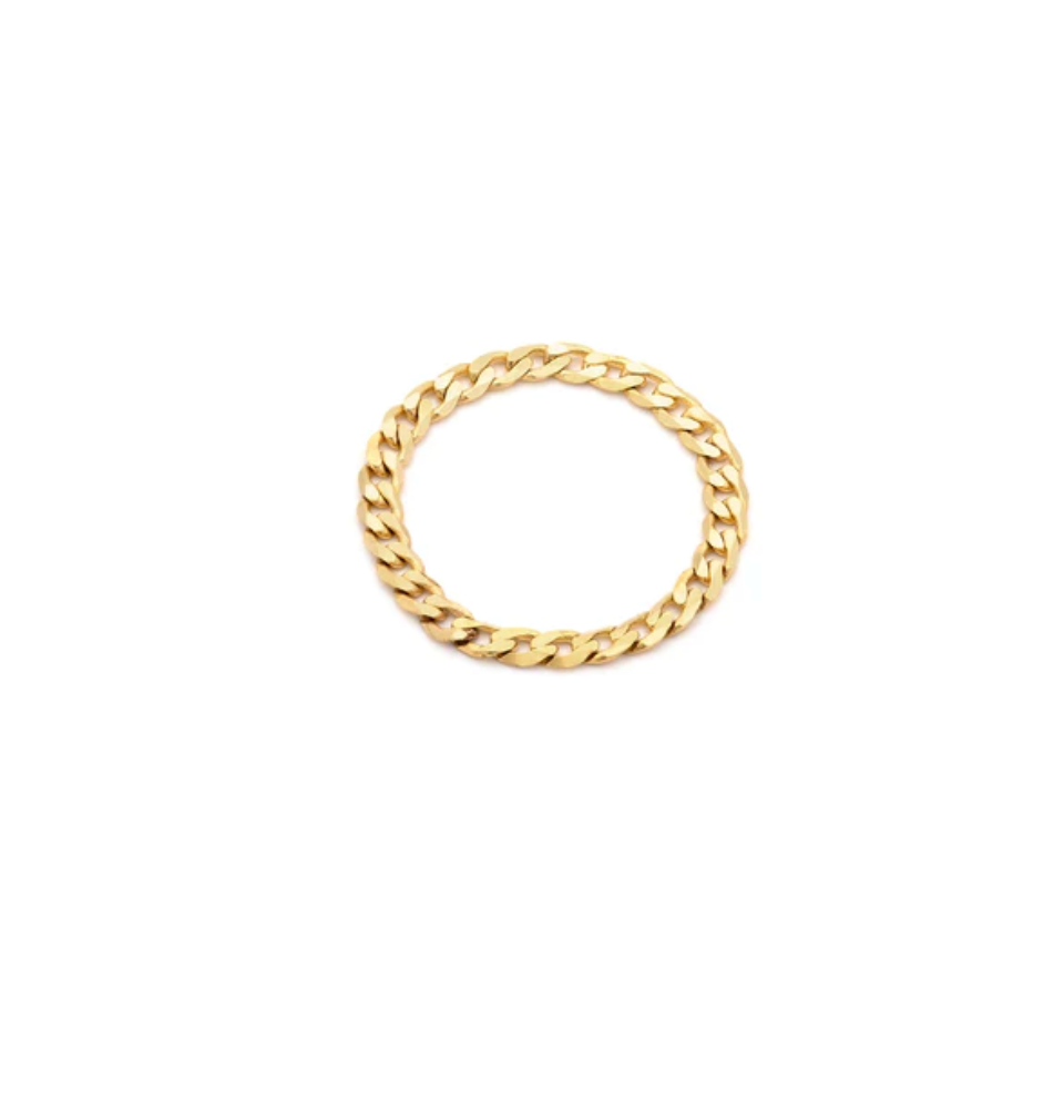 Leah Alexandra Cubano Chain Ring