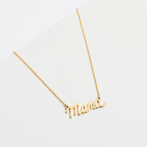 Larissa Loden Mama Script Necklace