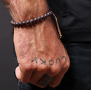 Bracelet en perles de grenat et d'or