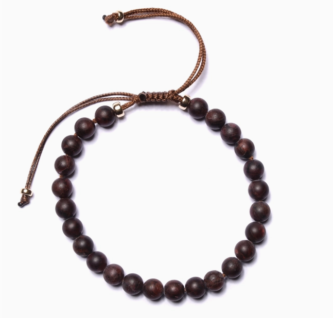 Bracelet en perles de grenat et d'or