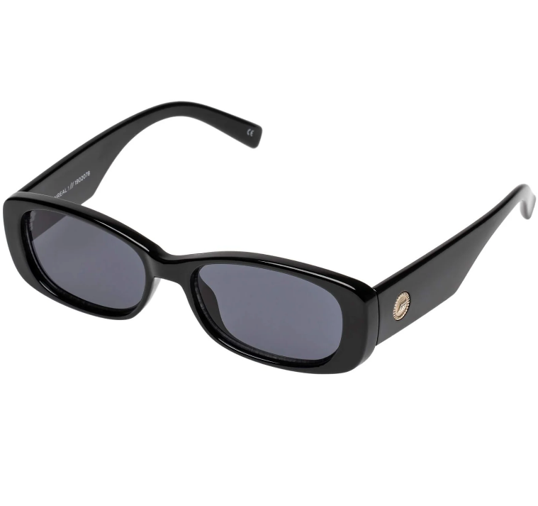 Le Specs Unreal Shiny Black Sunglasses