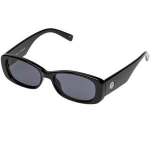 Le Specs Unreal Shiny Black Sunglasses