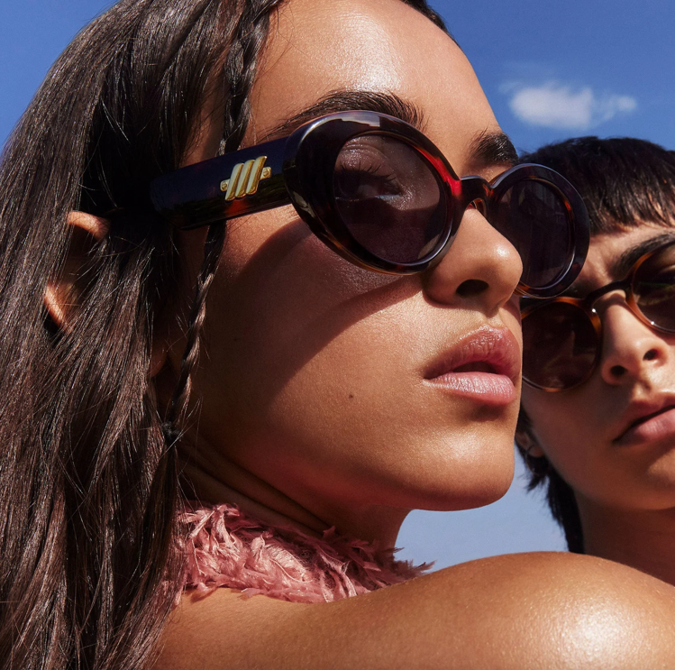 Le Specs Nouveau Vie Dark Tort Sunglasses