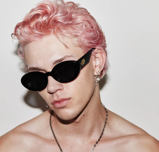 Lunettes de soleil Le Specs Nouveau Vie Noires